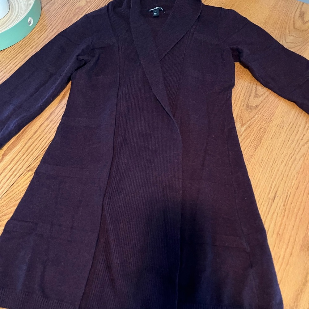 41 Hawthorn Purple Brown Knit Cardigan